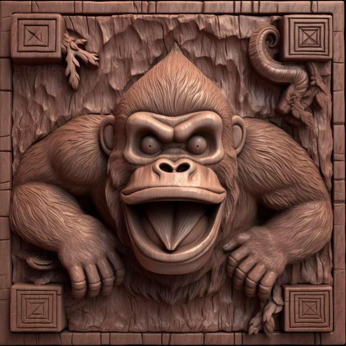 Games (st donkey kong 4, GAMES_23276) 3D models for cnc